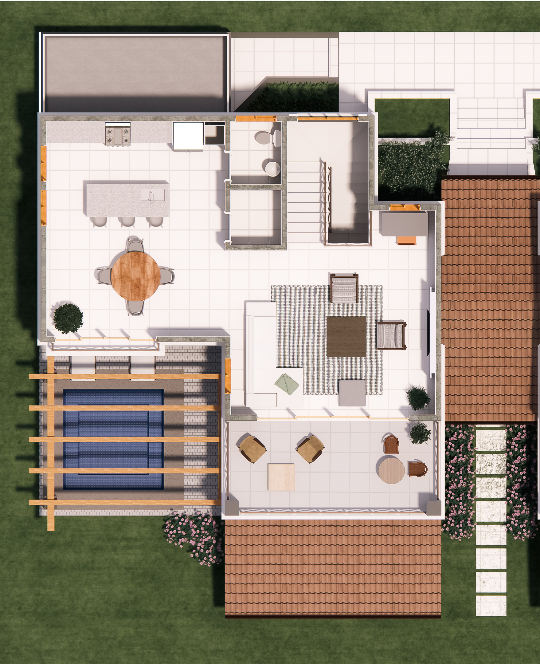 Cala Azul Dragonfly condo C2 A upper floorplan