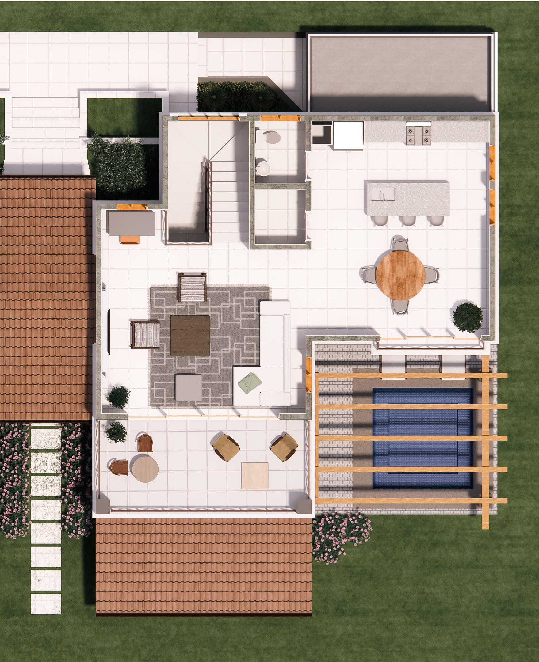 Cala Azul Dragonfly condo C2 B upper floorplan