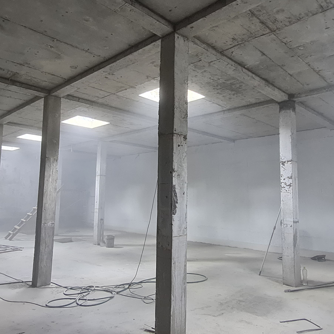 Cala Azul Rainwater Cistern construction interior