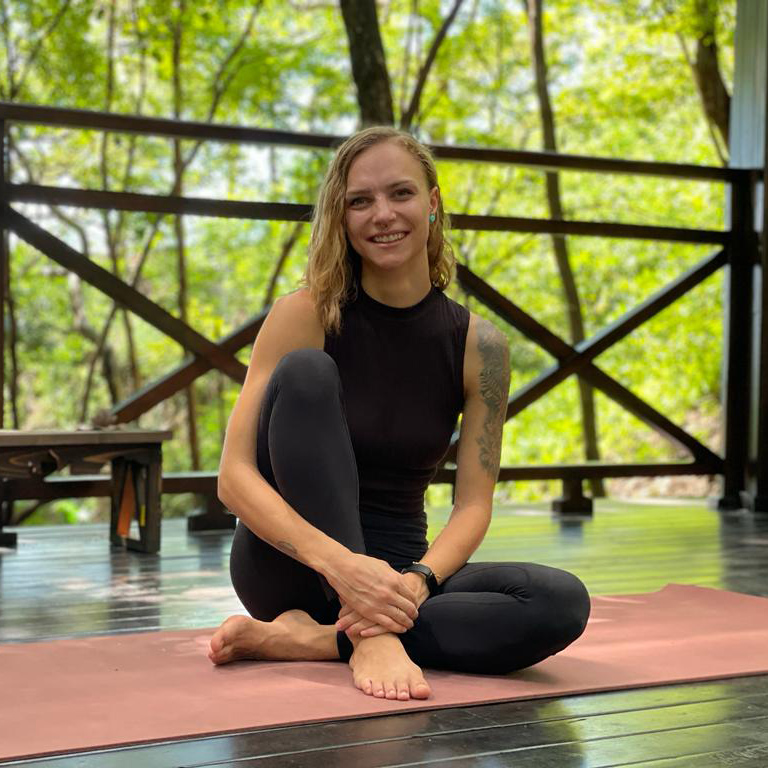 Cala Azul Yoga instructor Rhiannon